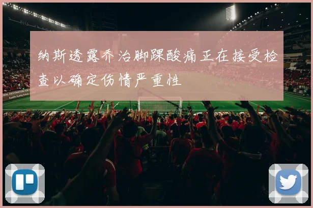 纳斯透露乔治脚踝酸痛正在接受检查以确定伤情严重性